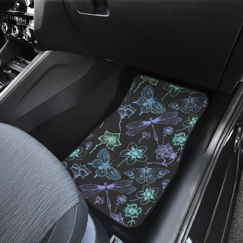 Butterfly Dragonfly Front and Back Car Floor Mats