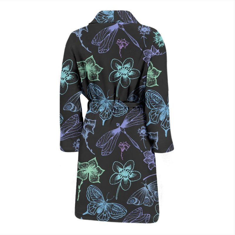 Butterfly Dragonfly Men Bath Robe