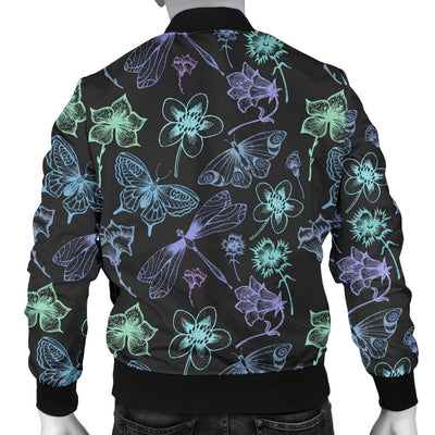 Butterfly Dragonfly Men Casual Bomber Jacket