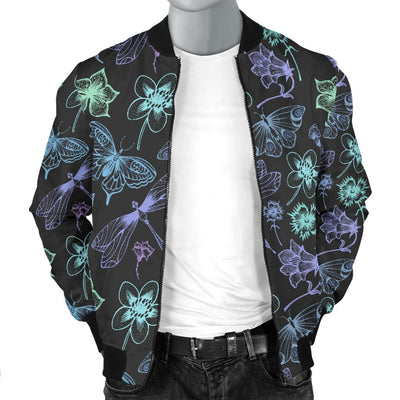 Butterfly Dragonfly Men Casual Bomber Jacket