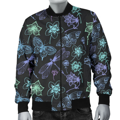 Butterfly Dragonfly Men Casual Bomber Jacket