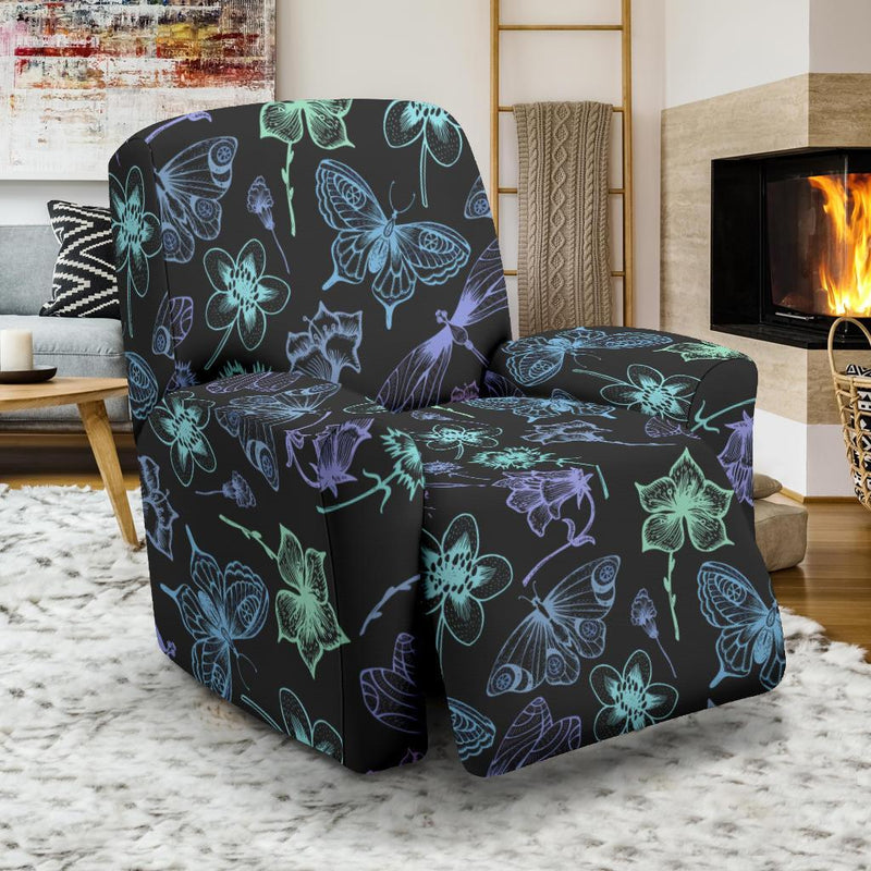 Butterfly Dragonfly Recliner Slipcover-JORJUNE.COM