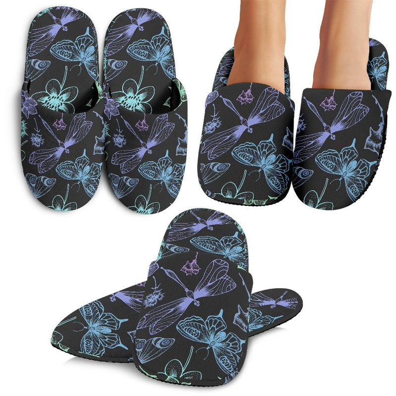 Butterfly Dragonfly Slippers