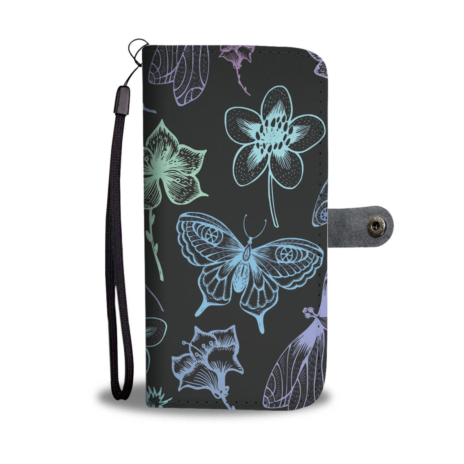 Butterfly Dragonfly Wallet Phone Case