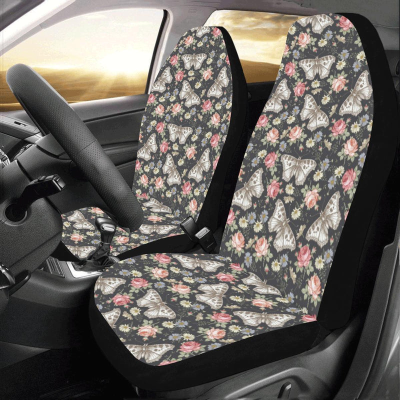 Butterfly Flower Pattern Print Design 07 Car Seat Covers (Set of 2)-JORJUNE.COM