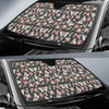 Butterfly Flower Pattern Print Design 07 Car Sun Shade-JORJUNE.COM