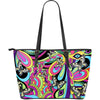 Butterfly Large Leather Tote Bag