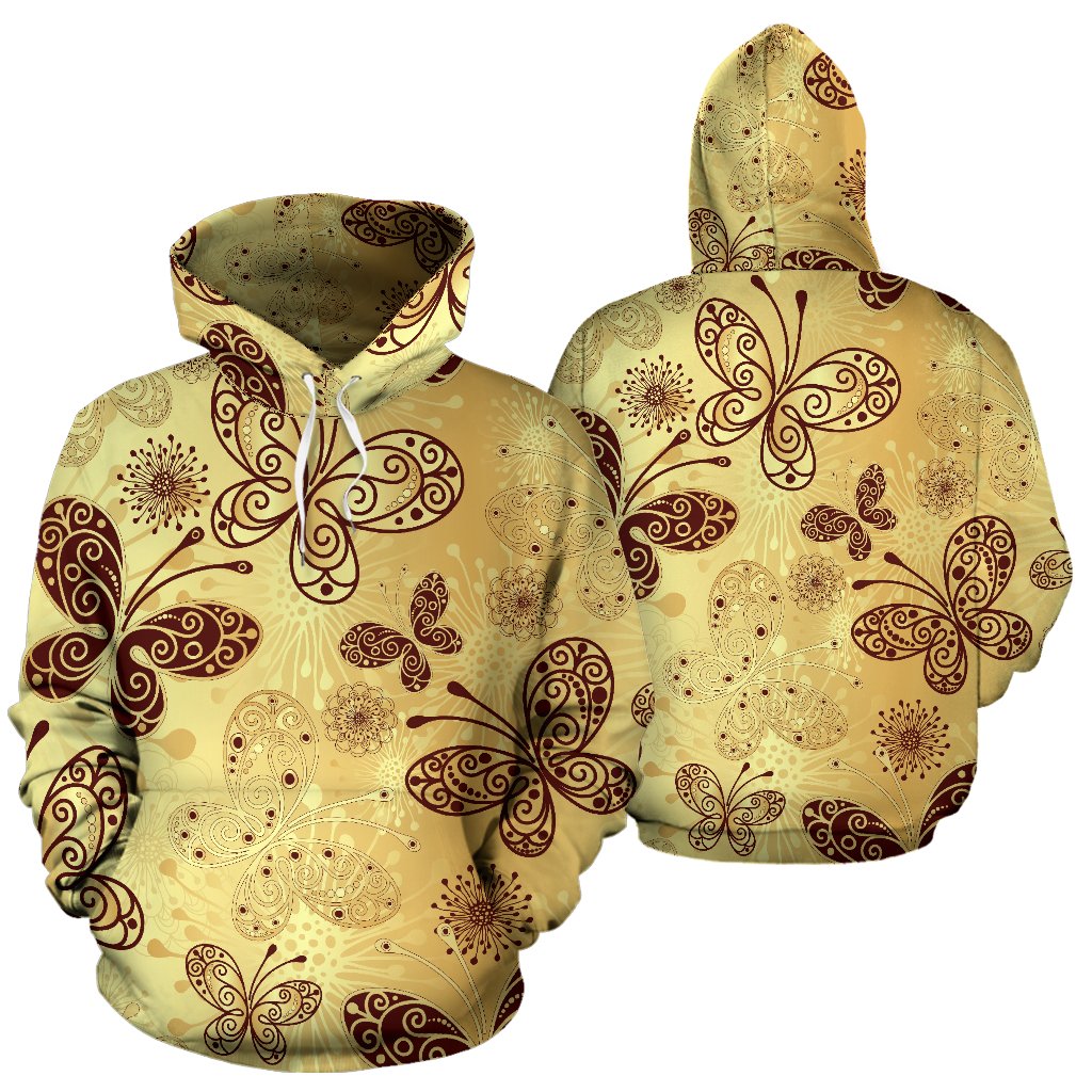 Butterfly Mandala All Over Print Hoodie