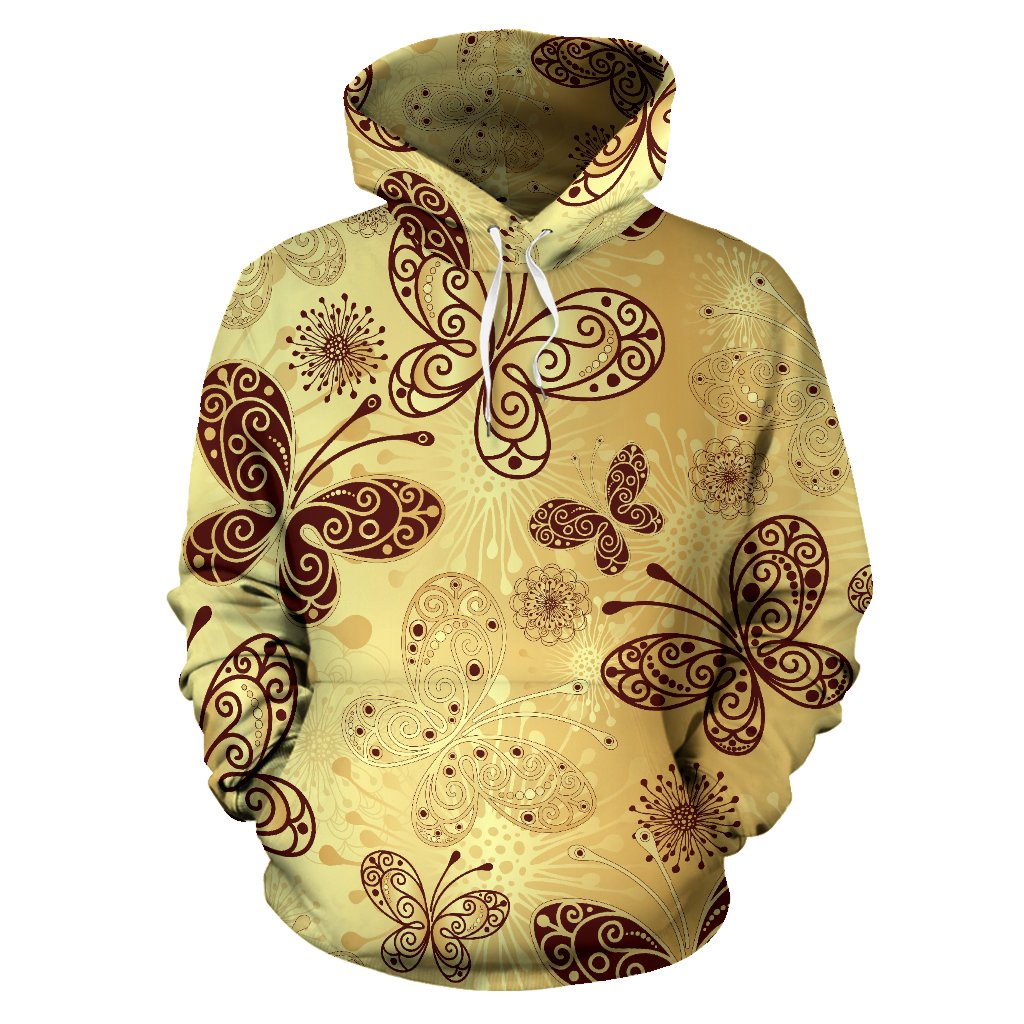 Butterfly Mandala All Over Print Hoodie