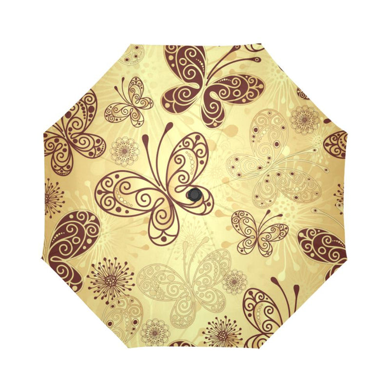 Butterfly Mandala Automatic Foldable Umbrella