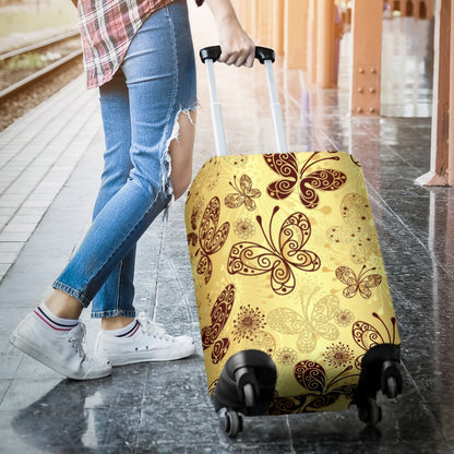 Butterfly Mandala Luggage Cover Protector