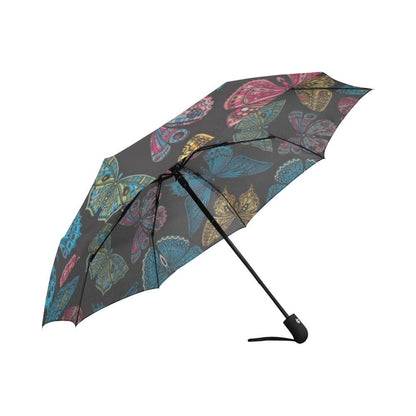 Butterfly Mandala Style Automatic Foldable Umbrella
