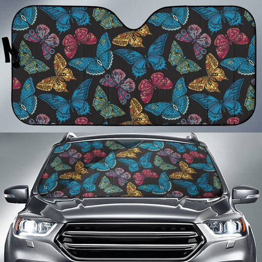 Butterfly Mandala Style Car Sun Shade-JorJune