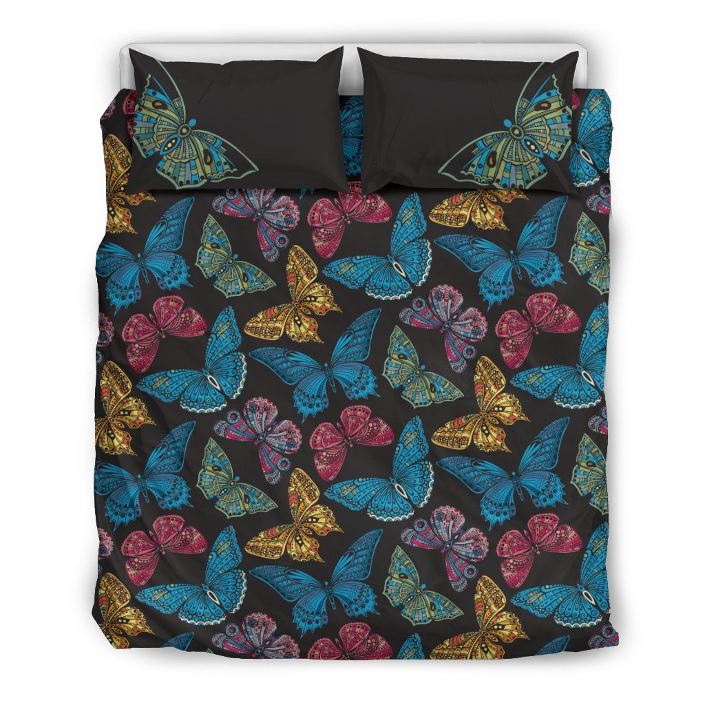 Butterfly Mandala Style Duvet Cover Bedding Set