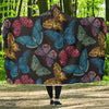 Butterfly Mandala Style Hooded Blanket-JORJUNE.COM