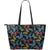 Butterfly Mandala Style Large Leather Tote Bag