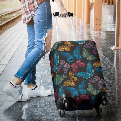 Butterfly Mandala Style Luggage Cover Protector