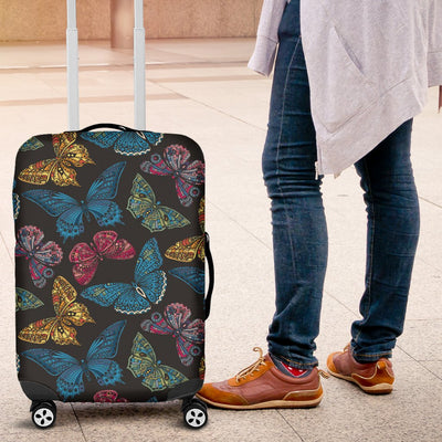 Butterfly Mandala Style Luggage Cover Protector