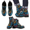 Butterfly Mandala Style Men Leather Boots