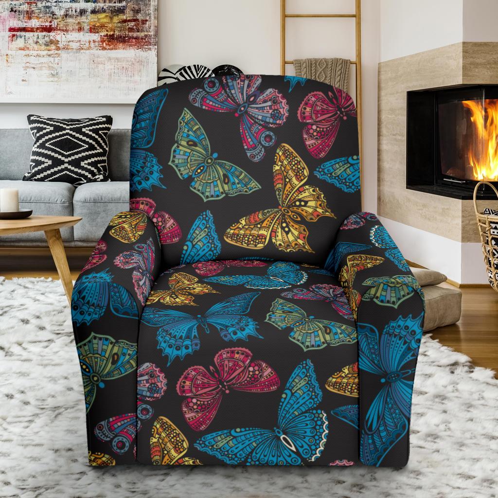 Butterfly Mandala Style Recliner Slipcover-JORJUNE.COM