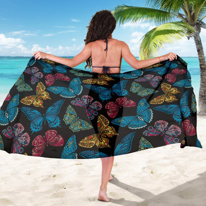 Butterfly Mandala Style Sarong Pareo Wrap