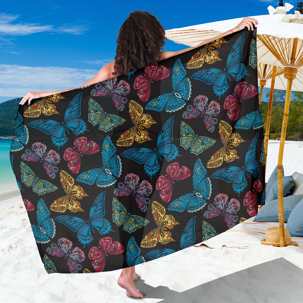 Butterfly Mandala Style Sarong Pareo Wrap