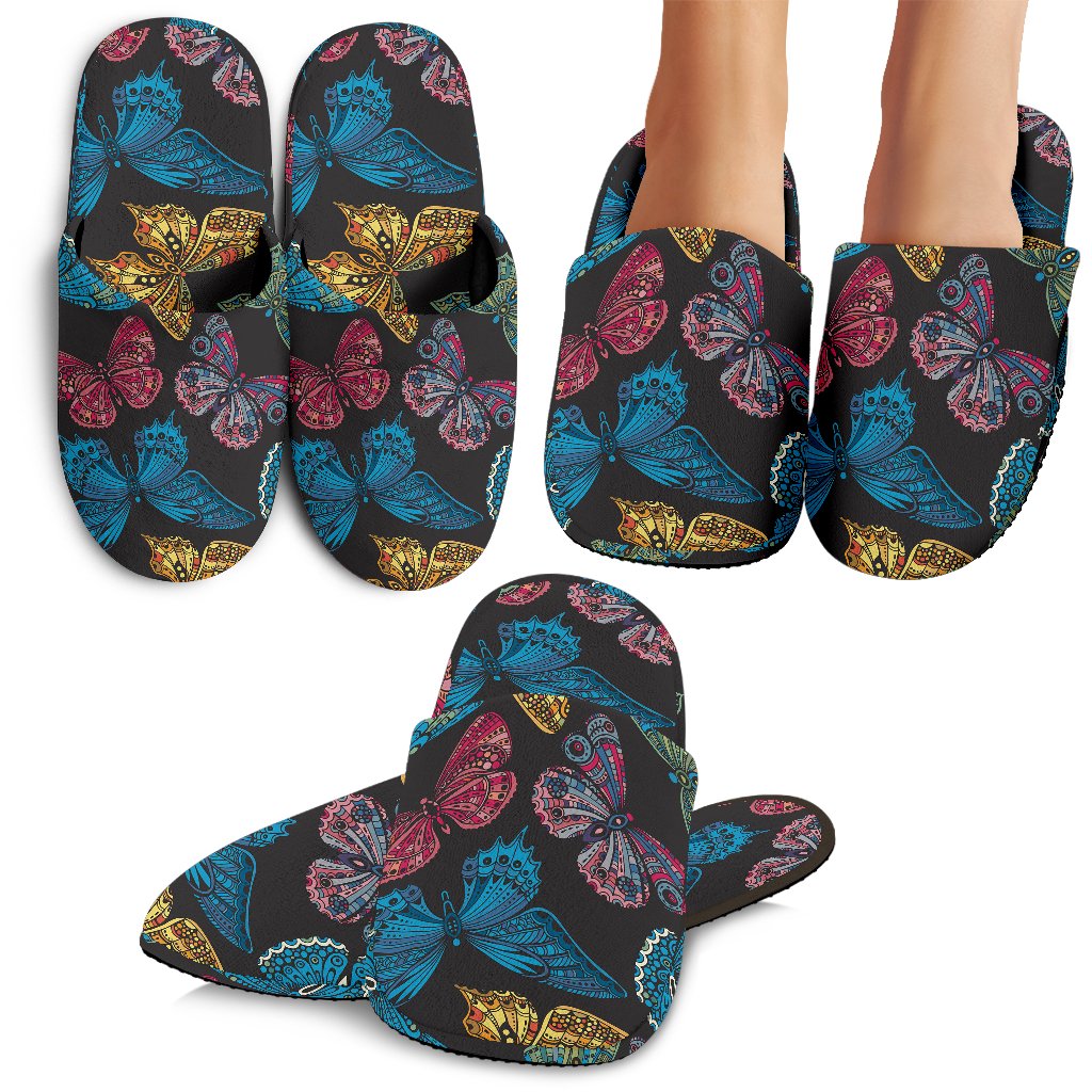 Butterfly Mandala Style Slippers