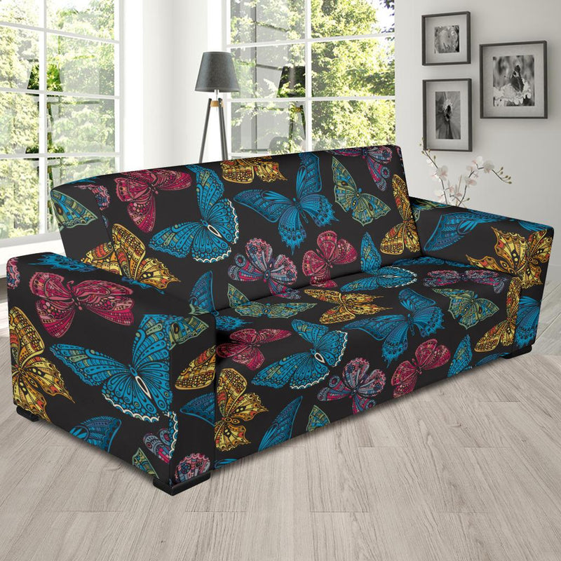 Butterfly Mandala Style Sofa Slipcover-JORJUNE.COM