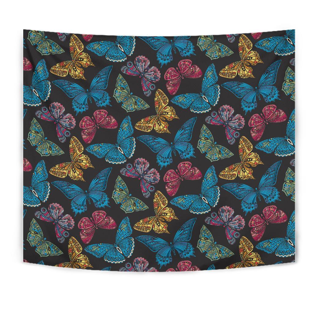 Butterfly Mandala Style Tapestry
