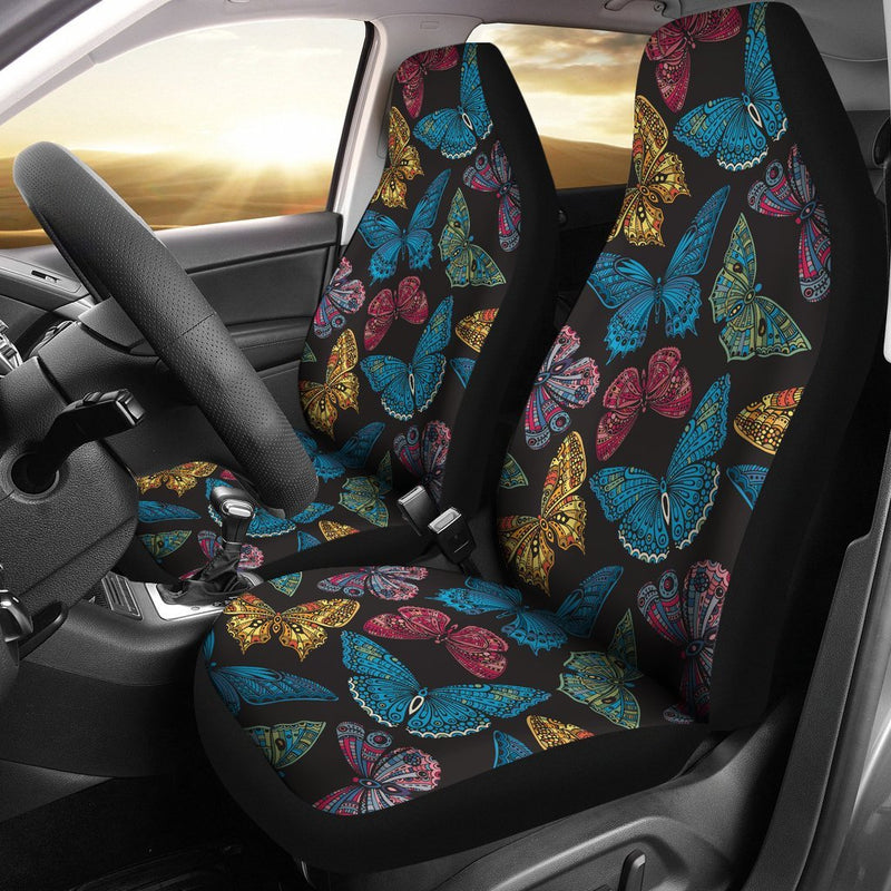Butterfly Mandala Style Universal Fit Car Seat Covers