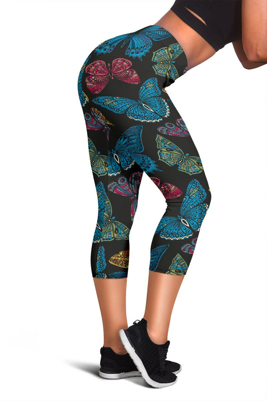 Butterfly Mandala Style Women Capris