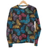 Butterfly Mandala Style Women Crewneck Sweatshirt