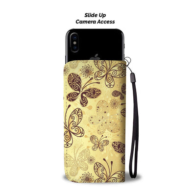 Butterfly Mandala Wallet Phone Case