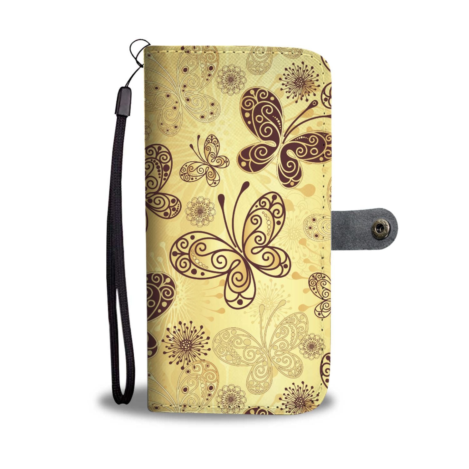 Butterfly Mandala Wallet Phone Case