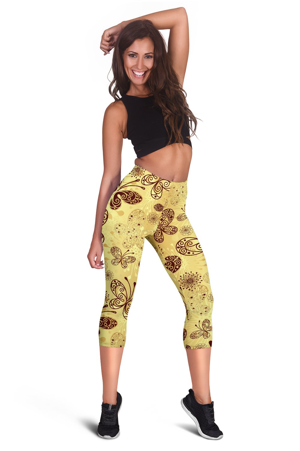 Butterfly Mandala Women Capris