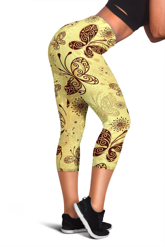 Butterfly Mandala Women Capris