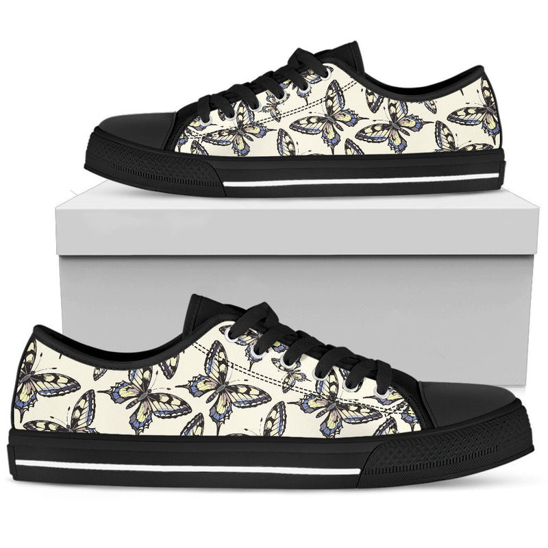 Butterfly Men Low Top Canvas Shoes