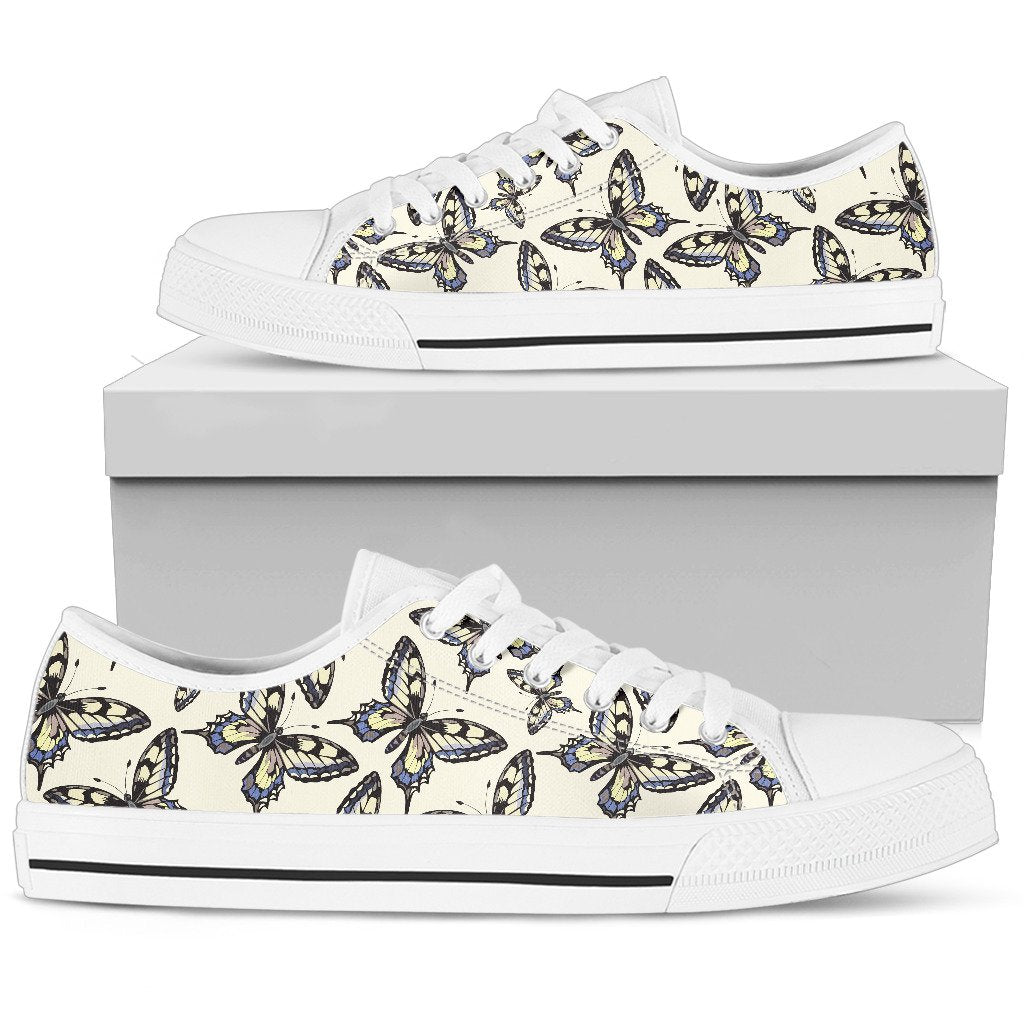 Butterfly Men Low Top Canvas Shoes