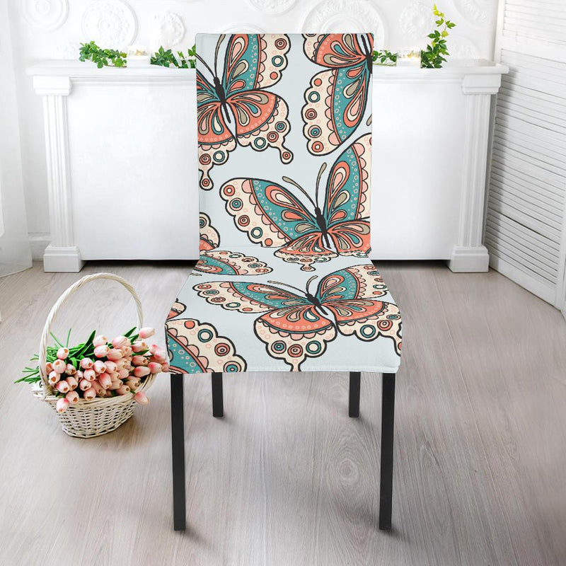 Butterfly Pattern Dining Chair Slipcover-JORJUNE.COM