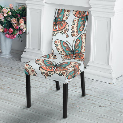 Butterfly Pattern Dining Chair Slipcover-JORJUNE.COM