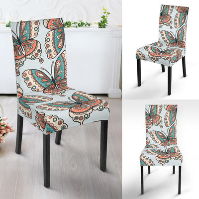 Butterfly Pattern Dining Chair Slipcover-JORJUNE.COM