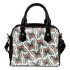 Butterfly Pattern Leather Shoulder Handbag