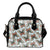 Butterfly Pattern Leather Shoulder Handbag