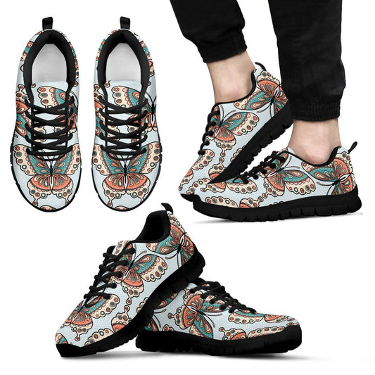 Butterfly Pattern Men Sneakers