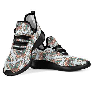Butterfly Pattern Mesh Knit Sneakers Shoes