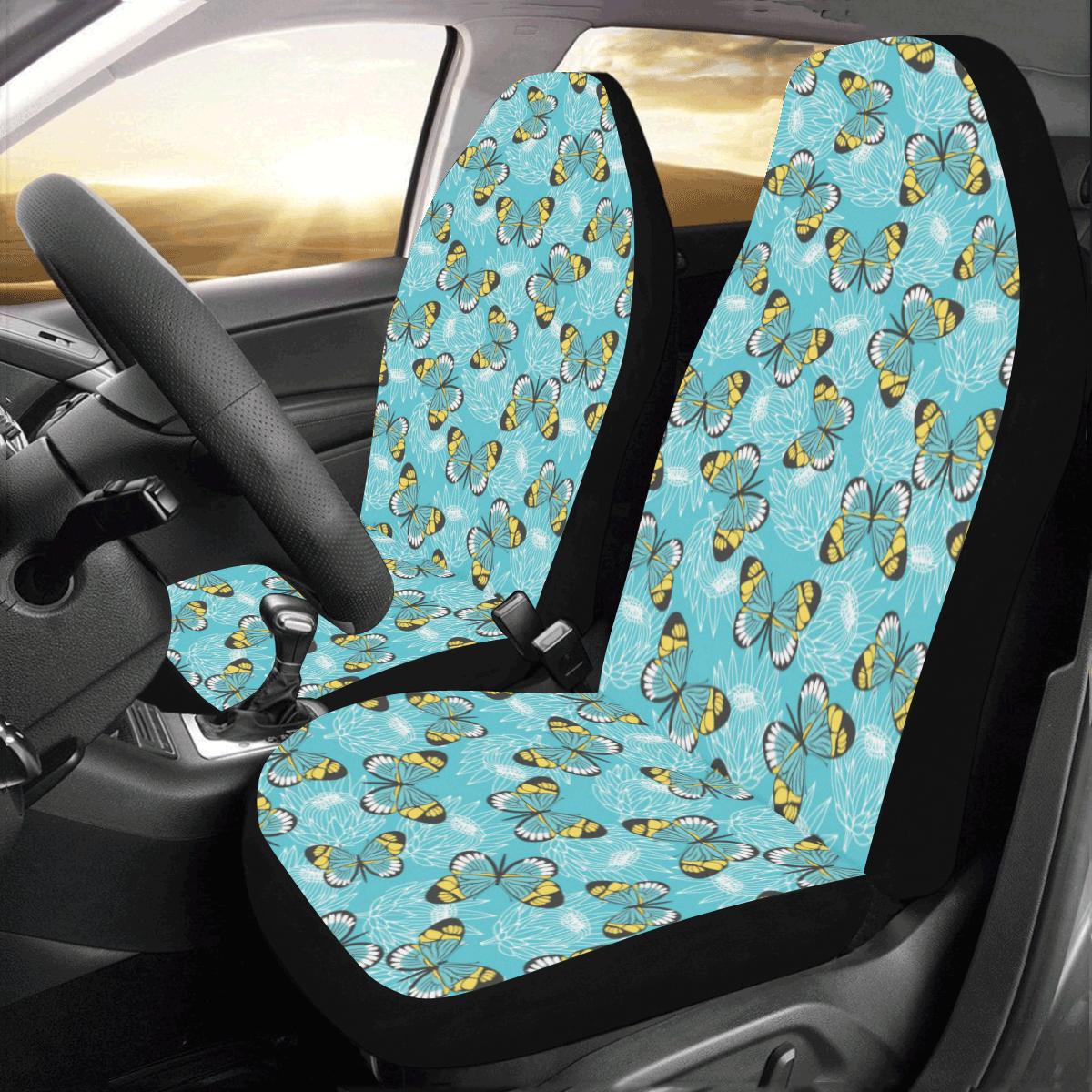 Butterfly Pattern Print Design 010 Car Seat Covers (Set of 2)-JORJUNE.COM