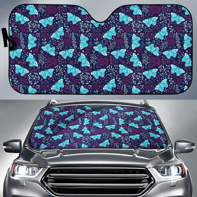 Butterfly Pattern Print Design 011 Car Sun Shade-JORJUNE.COM