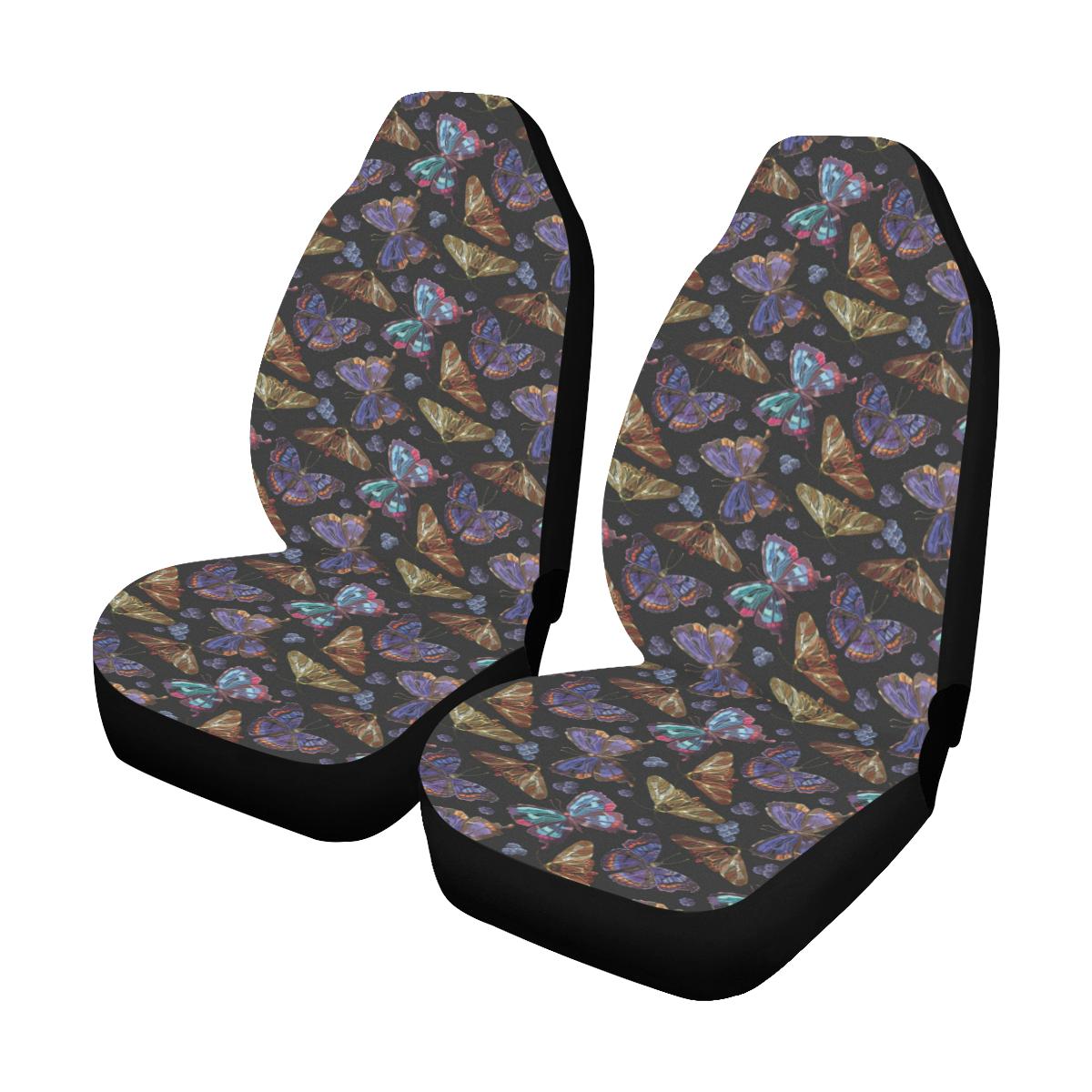 Butterfly Pattern Print Design 013 Car Seat Covers (Set of 2)-JORJUNE.COM