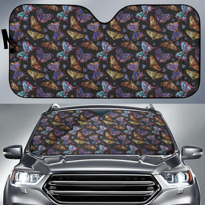 Butterfly Pattern Print Design 013 Car Sun Shade-JORJUNE.COM