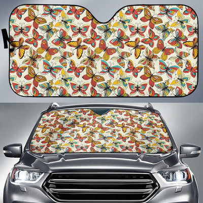 Butterfly Pattern Print Design 02 Car Sun Shade-JORJUNE.COM